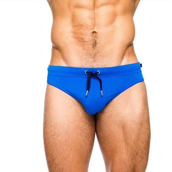 Men's micro beach bikini low rise swim briefs swimwear blue speedo size M - Picture 2 of 3